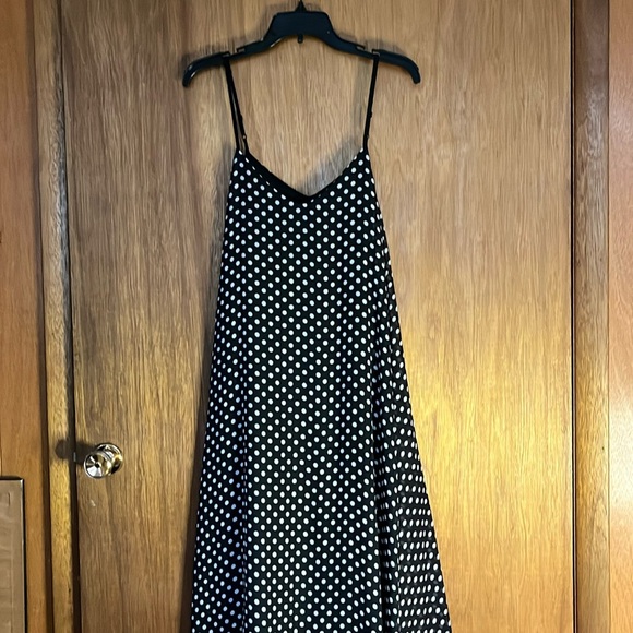 Brand unknown XL ladies polkadot sleeveless spaghetti strap dress - Picture 1 of 2